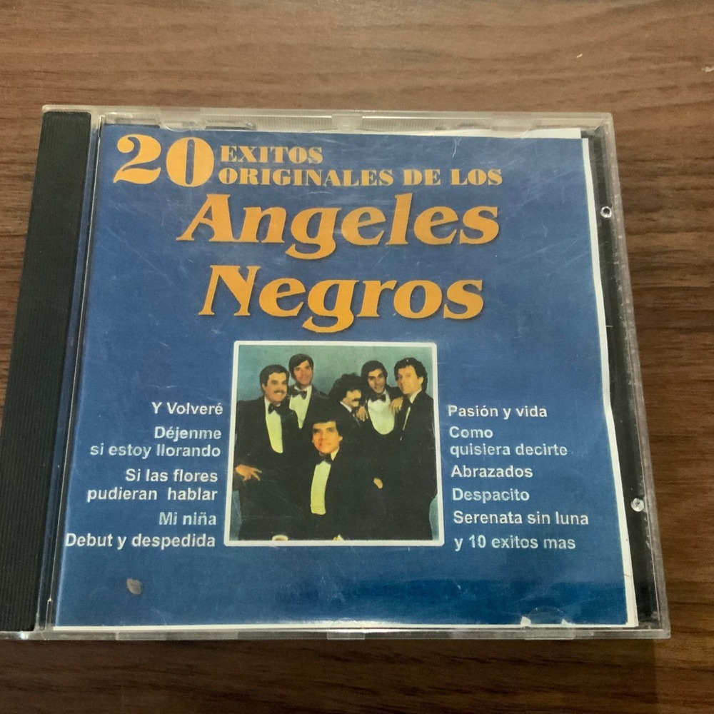 Angeles Negros 20 Exitos Originales CD Latin Ballads Y Volvere Bolero 2000